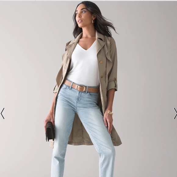 22. Calvin Klein High Rise Straight Jeans in Tie-Dye Effect Acid Wash - Picture 15 of 16